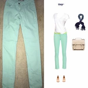 IRIS JEANS Skinny TURQUOISE JEANS Size 1